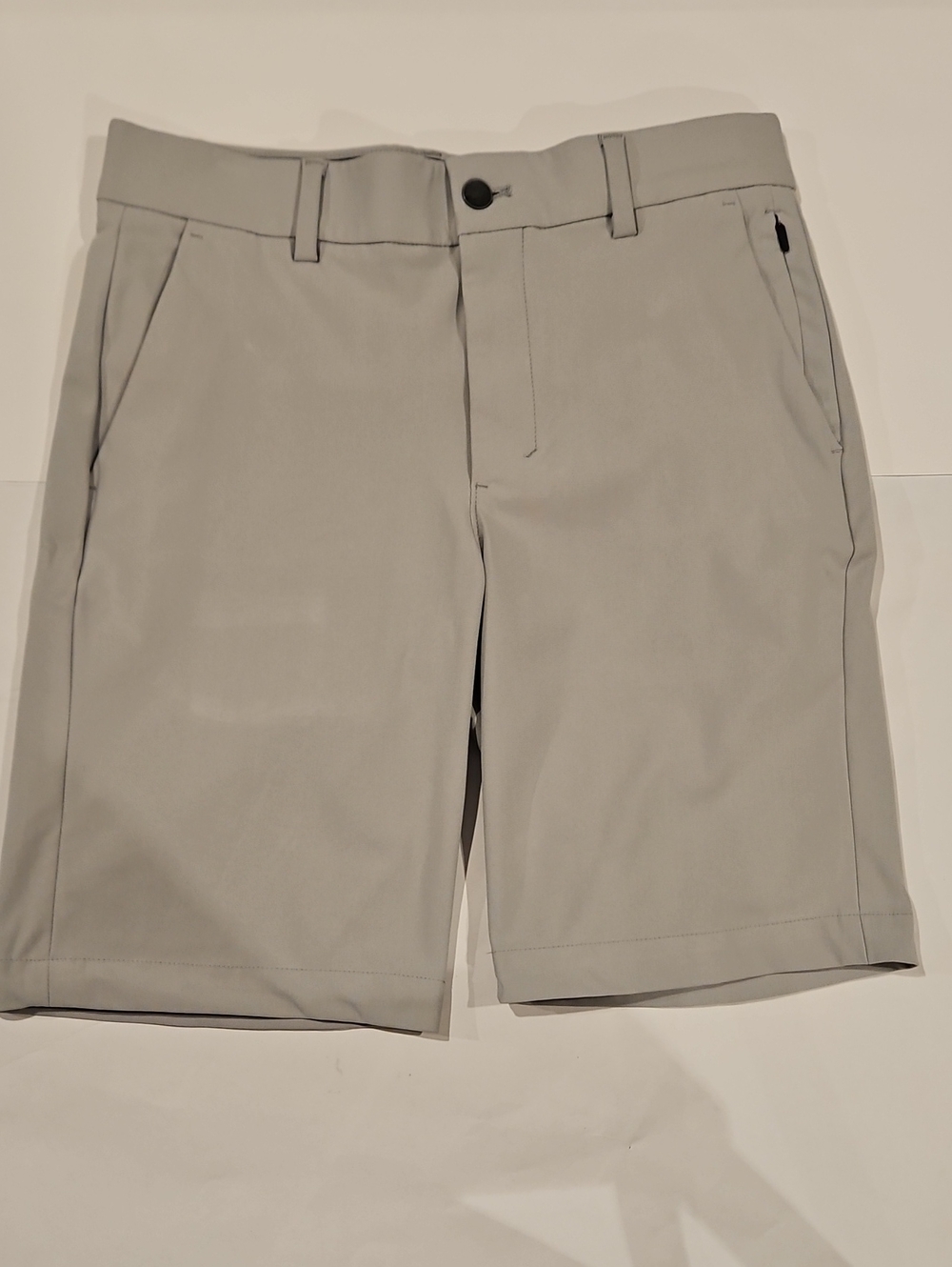 George Light Gray Men's Flat-Front Shorts